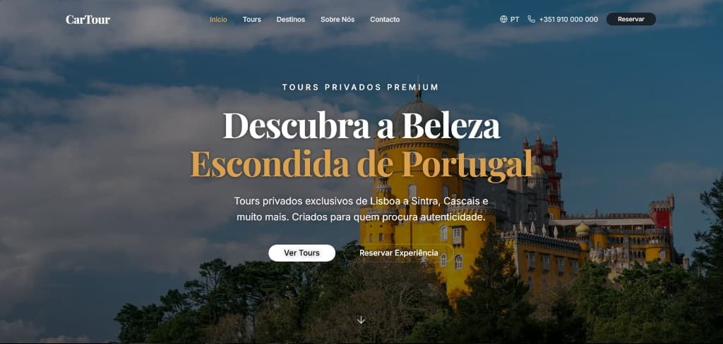 CarTour — plataforma de reservas para turismo