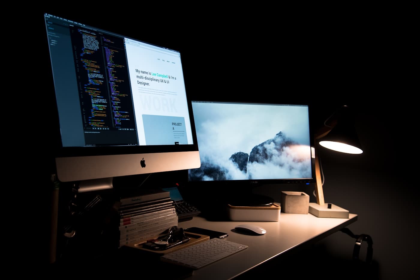 Website design workspace